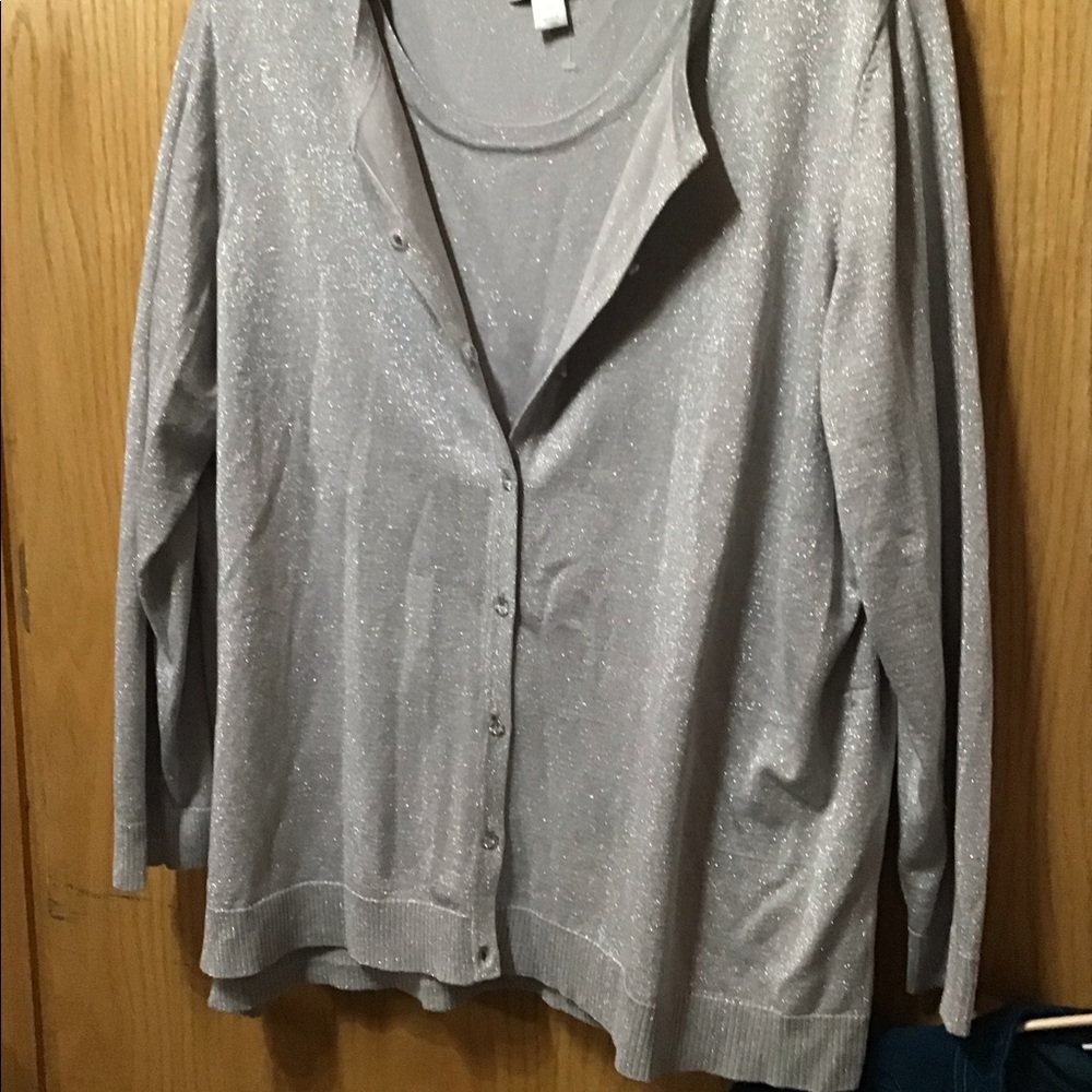 Two piece sweater and shall set